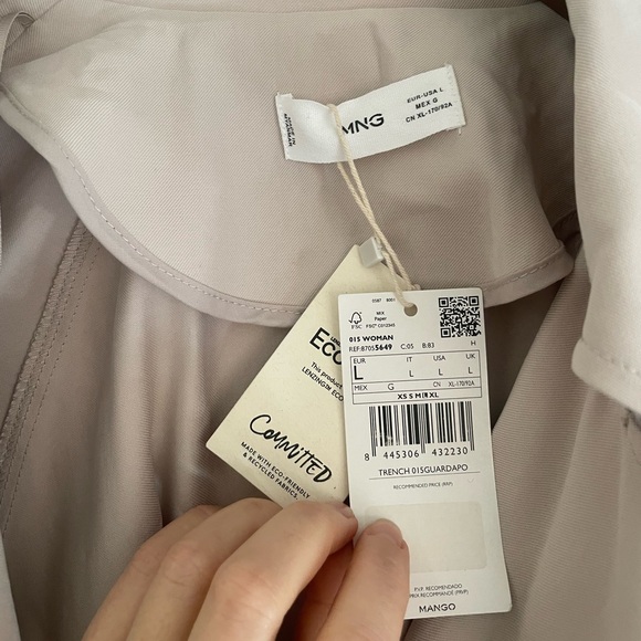 Mango New With Tags Trench Coat - Picture 4 of 9